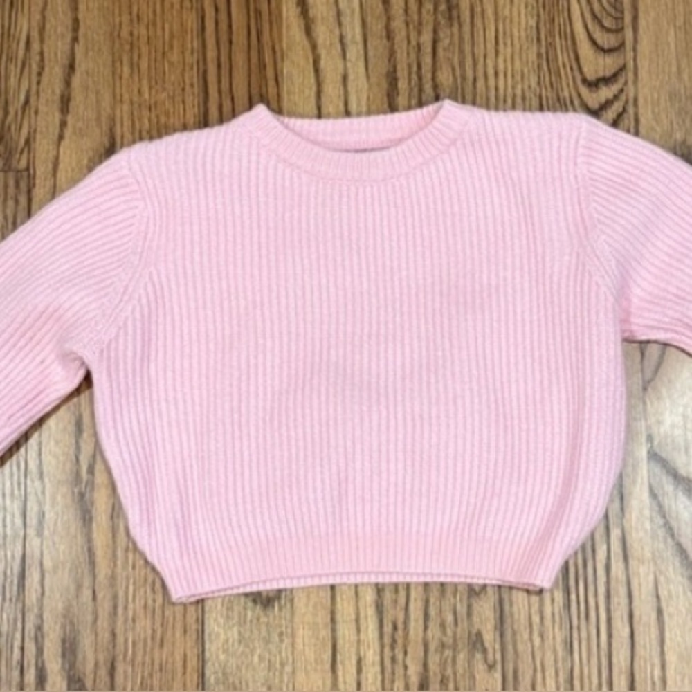 Adika Pink Ribbed Women's Sweater XS
